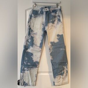 Jaded London Cloud Print Skate Jeans 28x30